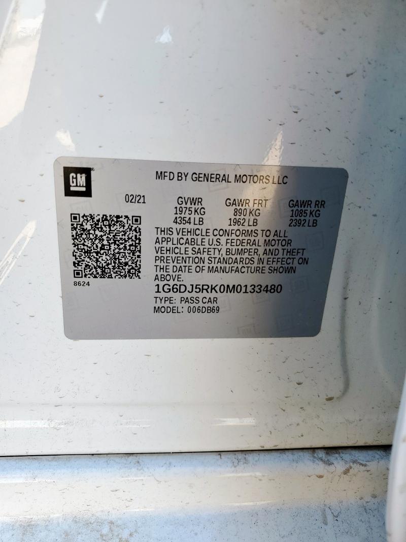 2021 CADILLAC CT4 LUXURY 1G6DJ5RK0M0133480