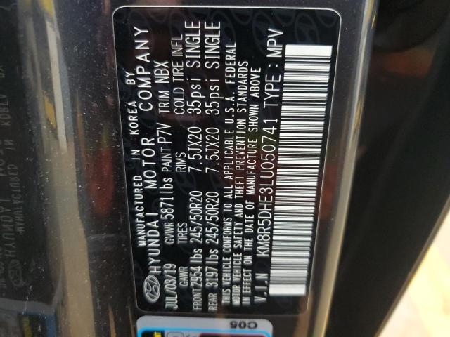 2020 HYUNDAI PALISADE LIMITED KM8R5DHE3LU050741