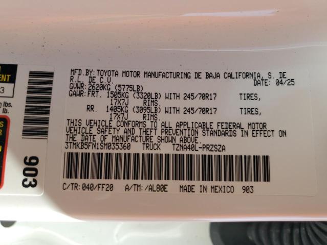 2025 TOYOTA TACOMA DOU - 3TMKB5FN1SM035360