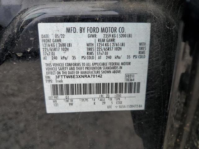 2022 FORD MAVERICK X - 3FTTW8E3XNRA70142