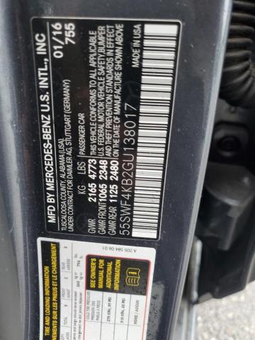 2016 MERCEDES-BENZ C 300 4MAT 55SWF4KB2GU138017