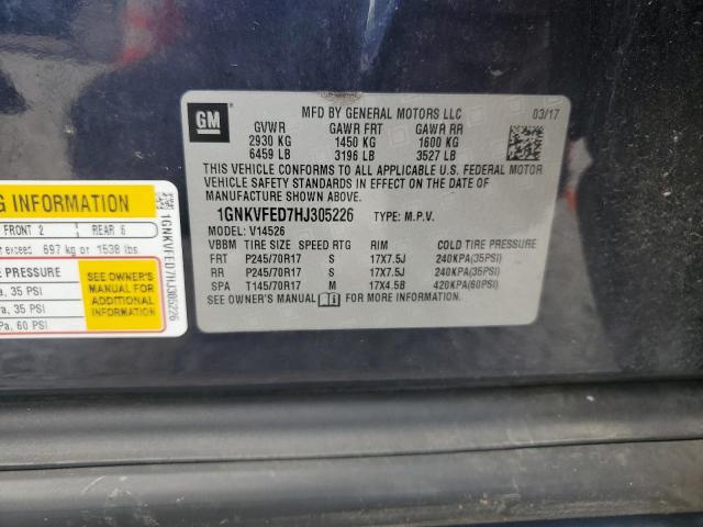2017 CHEVROLET TRAVERSE LS 1GNKVFED7HJ305226