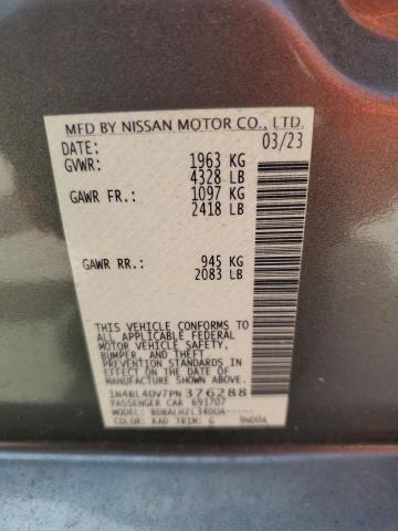 2023 NISSAN ALTIMA SV 1N4BL4DV7PN376288