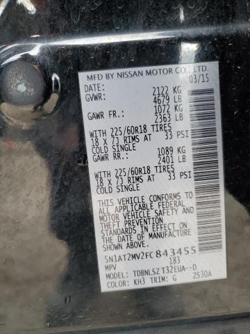 2015 NISSAN ROGUE S 5N1AT2MV2FC843455