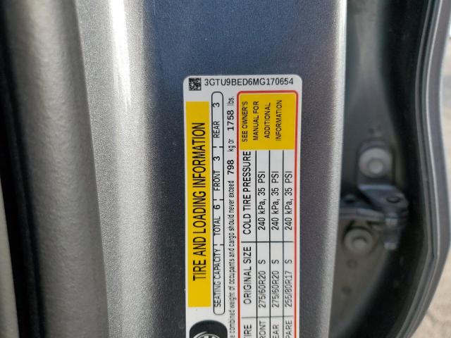 2021 GMC SIERRA K15 3GTU9BED6MG170654
