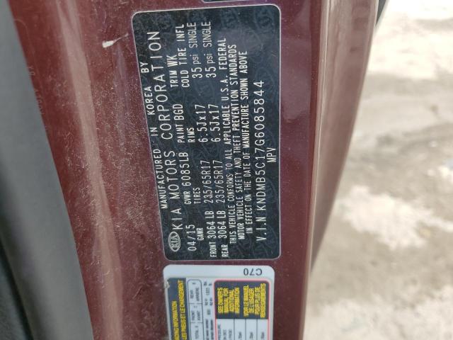 2016 KIA SEDONA LX KNDMB5C17G6085844