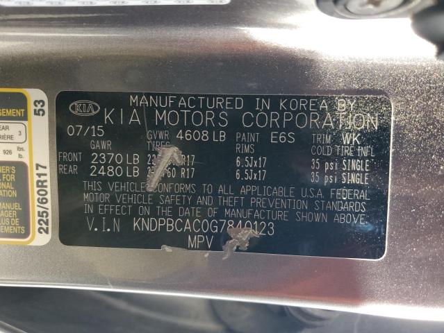 2016 KIA SPORTAGE L #3242551633