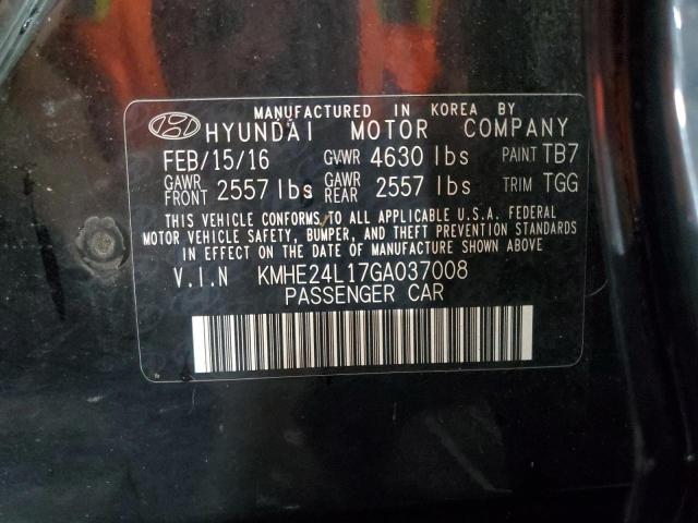 2016 HYUNDAI SONATA HYB KMHE24L17GA037008