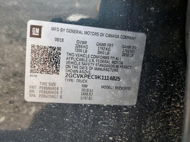2019 CHEVROLET SILVERADO - 2GCVKPEC9K1114825
