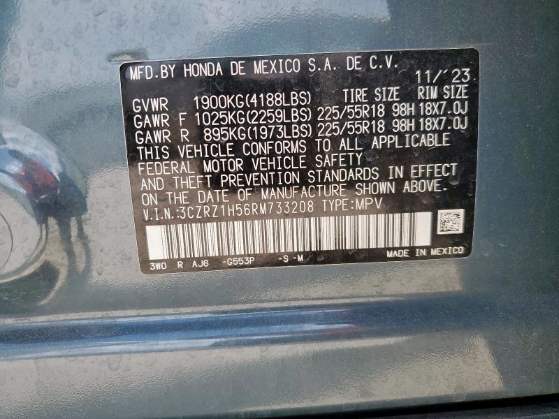 2024 HONDA HR-V SPORT 3CZRZ1H56RM733208