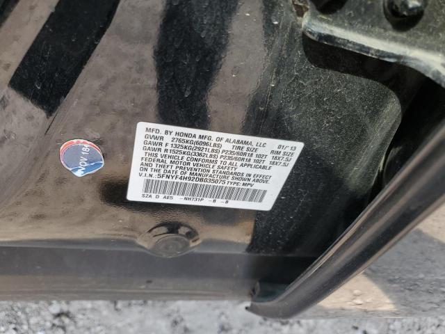2013 HONDA PILOT TOUR - 5FNYF4H92DB035075