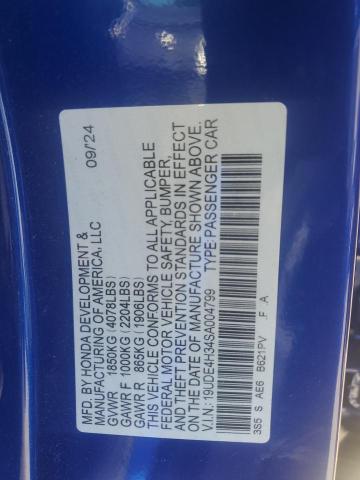 2025 ACURA INTEGRA A- 19UDE4H34SA004799