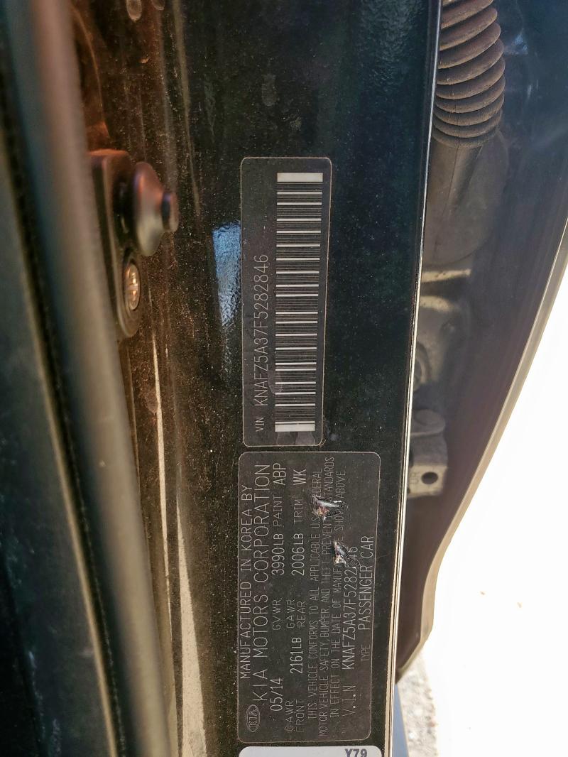 2015 KIA FORTE SX KNAFZ5A37F5282846