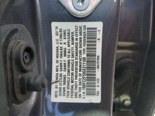 2016 HONDA CIVIC LX - 19XFC2F53GE211159