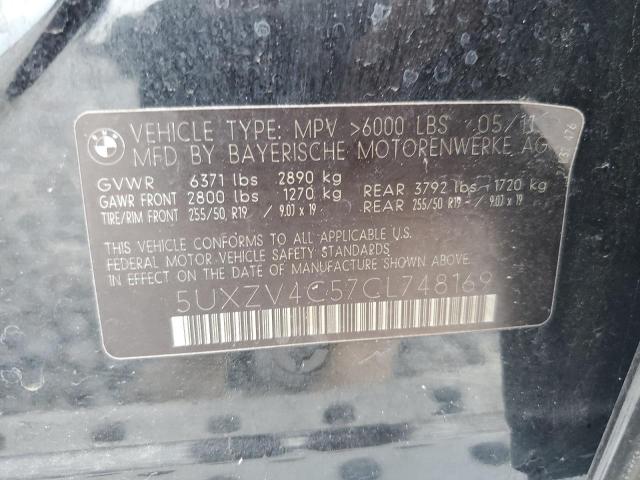 2012 BMW X5 XDRIVE3 - 5UXZV4C57CL748169