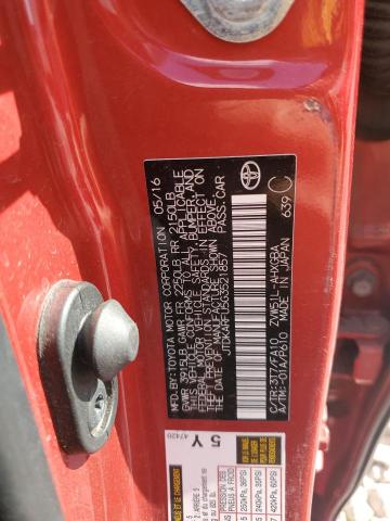 2016 TOYOTA PRIUS JTDKARFU5G3521857