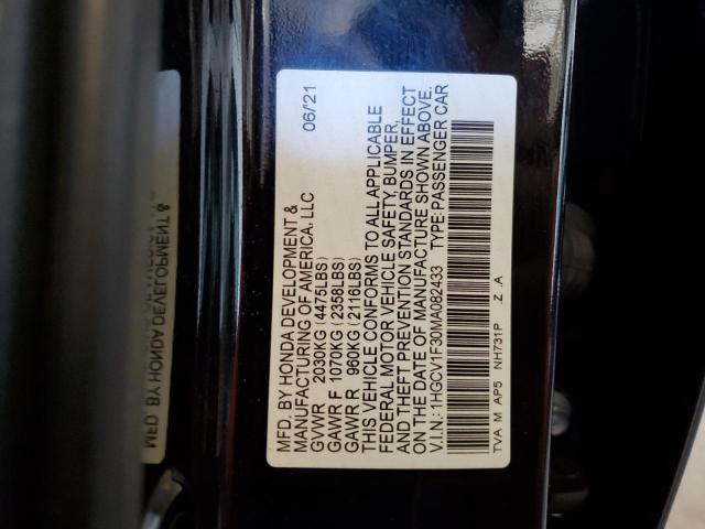 2021 HONDA ACCORD SPO 1HGCV1F30MA082433