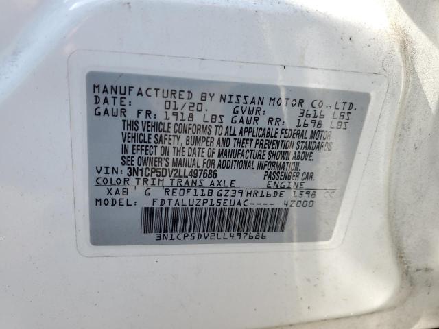 2020 NISSAN KICKS SR 3N1CP5DV2LL497686