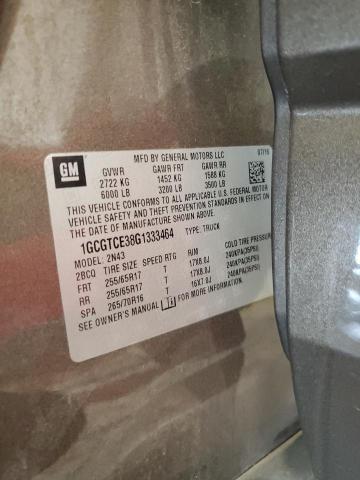 2016 CHEVROLET COLORADO L - 1GCGTCE38G1333464