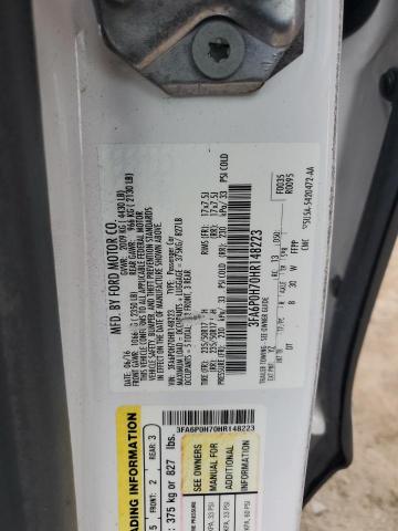 2017 FORD FUSION SE - 3FA6P0H70HR148223
