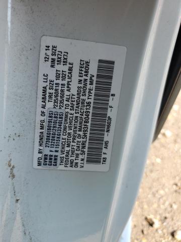 2015 HONDA ODYSSEY TO 5FNRL5H93FB049136