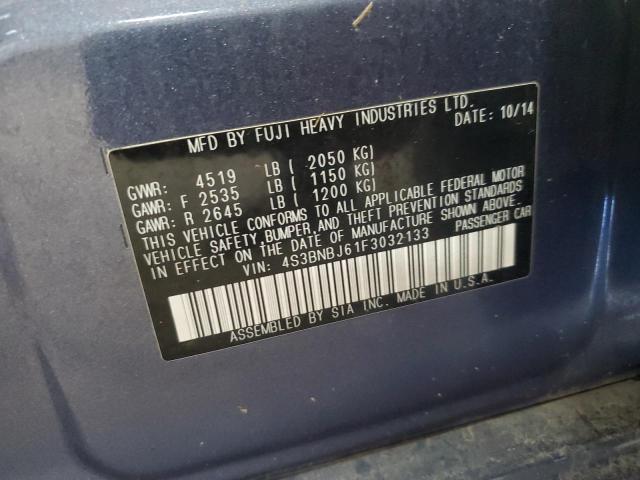 2015 SUBARU LEGACY 2.5 4S3BNBJ61F3032133