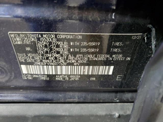 2022 TOYOTA RAV4 PRIME JTMEB3FVXND077639