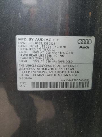 2012 AUDI Q7 PRESTIG - WA1DGAFE5CD004798