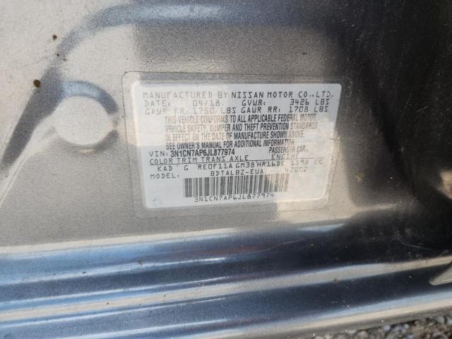 2018 NISSAN VERSA S - 3N1CN7AP6JL877974