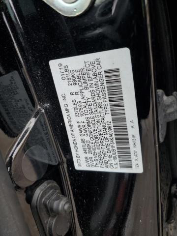 2019 ACURA TLX TECHNO 19UUB1F54KA009612
