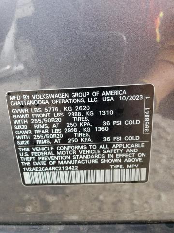2024 VOLKSWAGEN ATLAS CROS 1V2AE2CA4RC213422