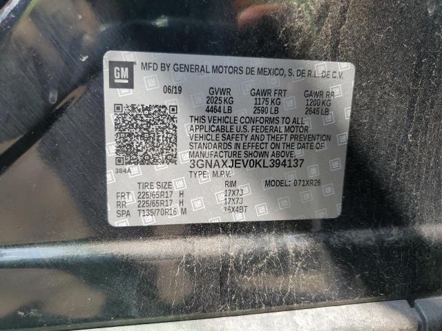 2019 CHEVROLET EQUINOX LT #3308522600