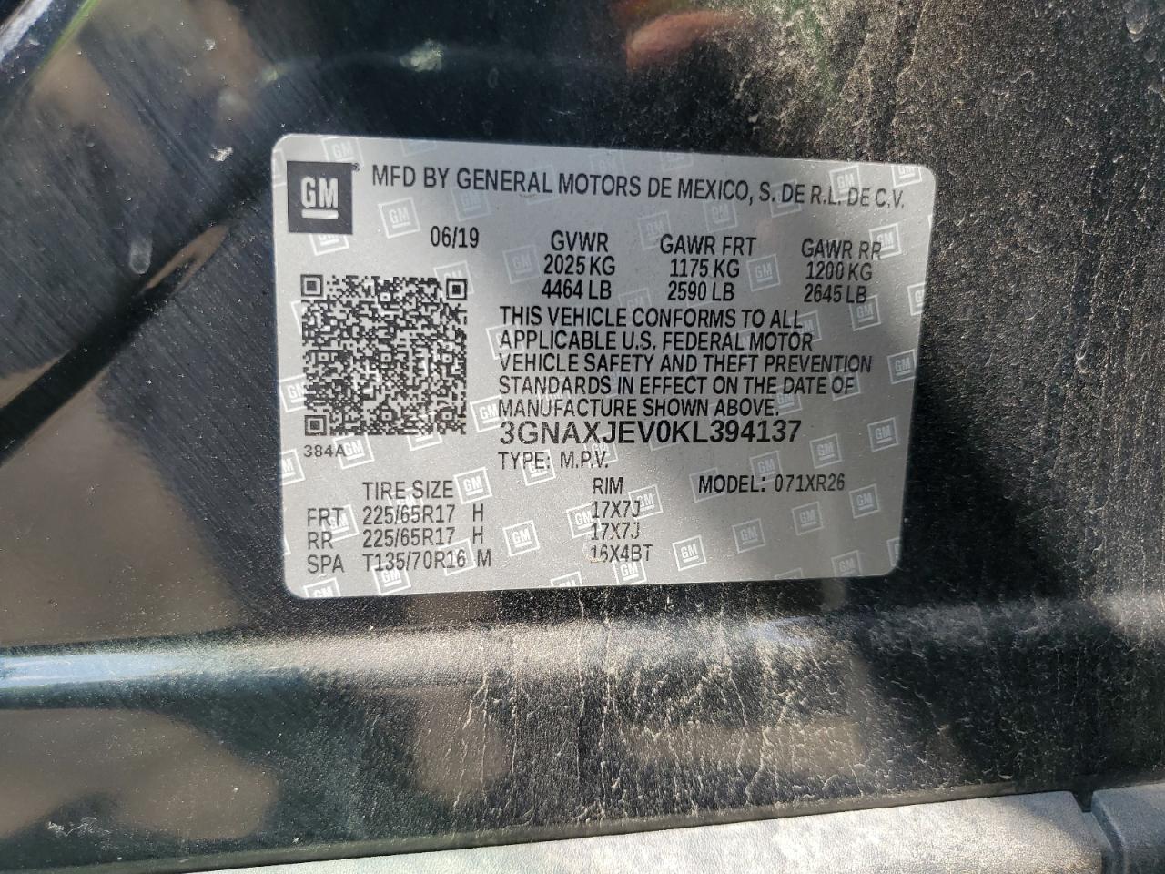 CHEVROLET EQUINOX LT