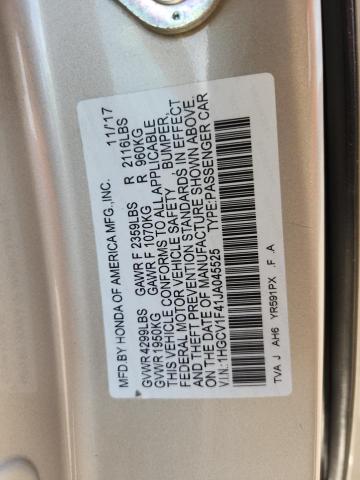 2018 HONDA ACCORD EX 1HGCV1F41JA045525