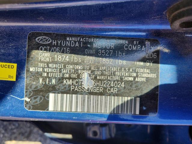 2017 HYUNDAI ACCENT SE KMHCT4AE6HU224024