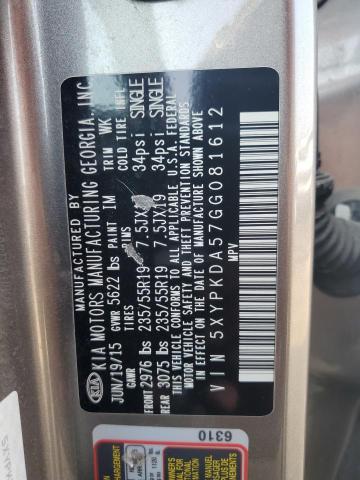 2016 KIA SORENTO SX - 5XYPKDA57GG081612