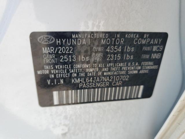 2022 HYUNDAI SONATA SE KMHL64JA7NA210702
