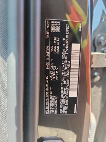 2022 VOLVO XC60 T8 RE YV4BR0DL0N1962512