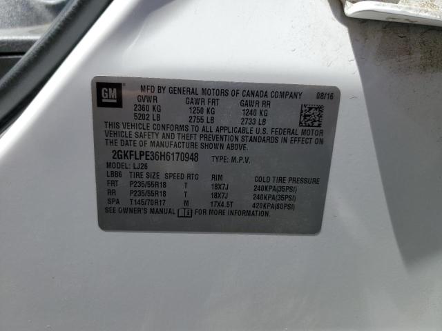 2017 GMC TERRAIN SL 2GKFLPE36H6170948