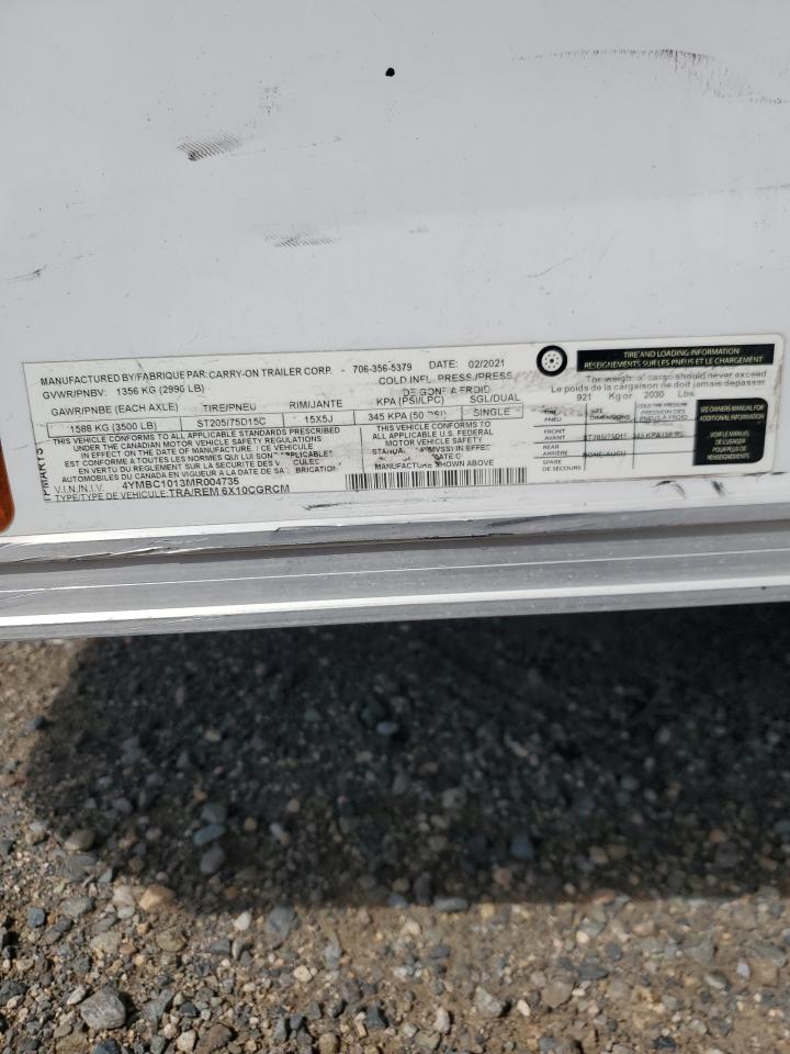 Lot #3214180368 2021 PATR TRAILER