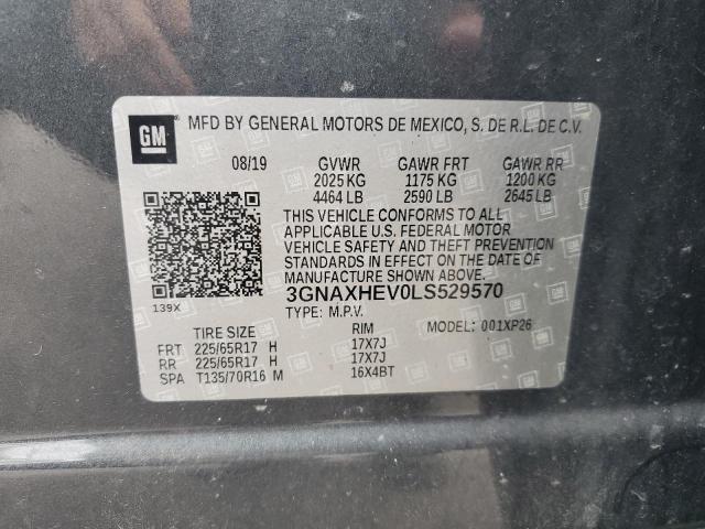 2020 CHEVROLET EQUINOX LS 3GNAXHEV0LS529570