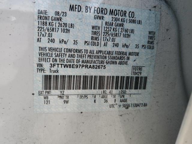 2023 FORD MAVERICK XL 3FTTW8E97PRA82675
