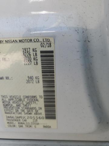 2018 NISSAN ALTIMA 2.5 1N4AL3AP0JC205560