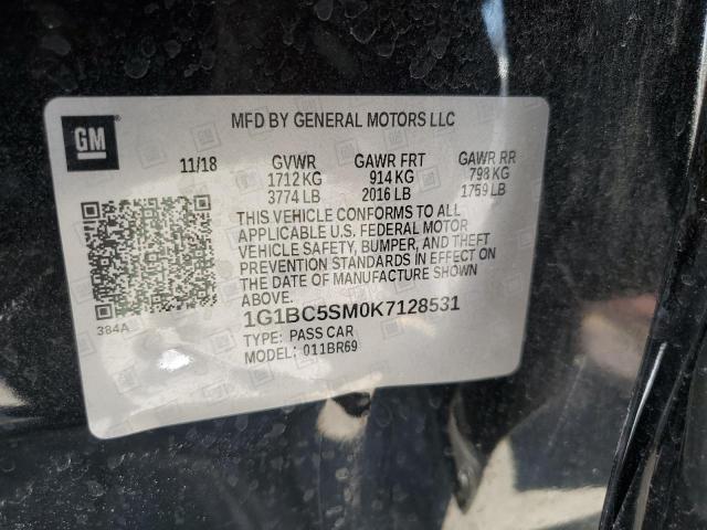 2019 CHEVROLET CRUZE LS 1G1BC5SM0K7128531