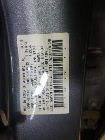 2015 HONDA ACCORD EXL 1HGCR2F83FA266354