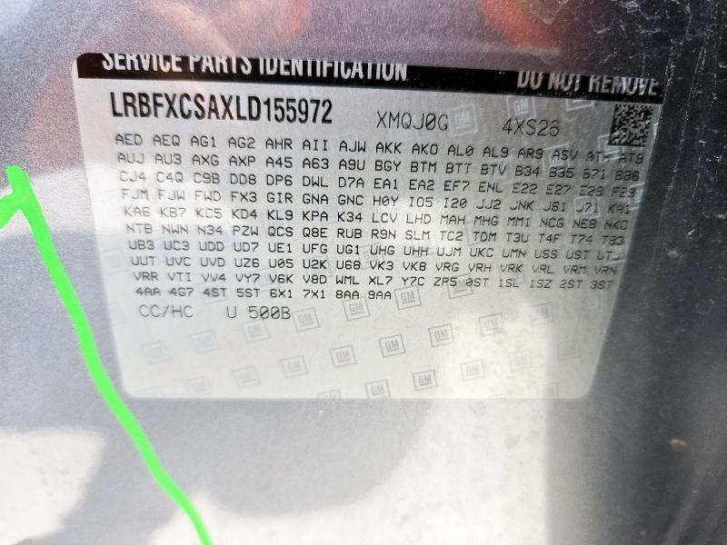 2020 BUICK ENVISION E LRBFXCSAXLD155972