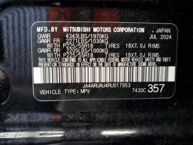 2024 MITSUBISHI OUTLANDER JA4ARUAU4RU017953