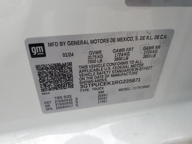 2024 GMC SIERRA K15 3GTPUCEK1RG235871