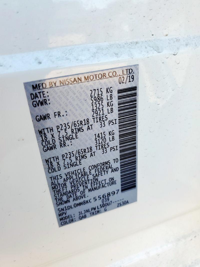 2019 INFINITI QX60 LUXE 5N1DL0MM8KC556897