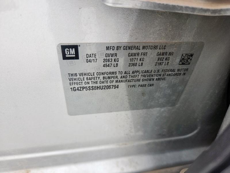 2017 BUICK LACROSSE E 1G4ZP5SS8HU206794